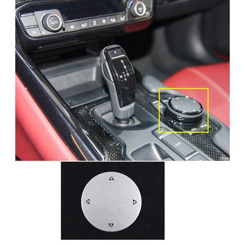 Voor Toyota GR Supra A90 2018-2021 Elektronische Handrem Knop Sticker Aluminium Multimedia Knop Cover Trim Accessoires