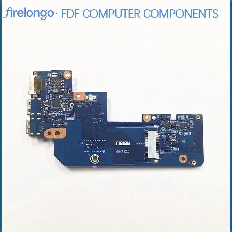 

Original for Dell Inspiron 15R 5520 7520 USB Board Network Card Port LS-8242P Replacement Part