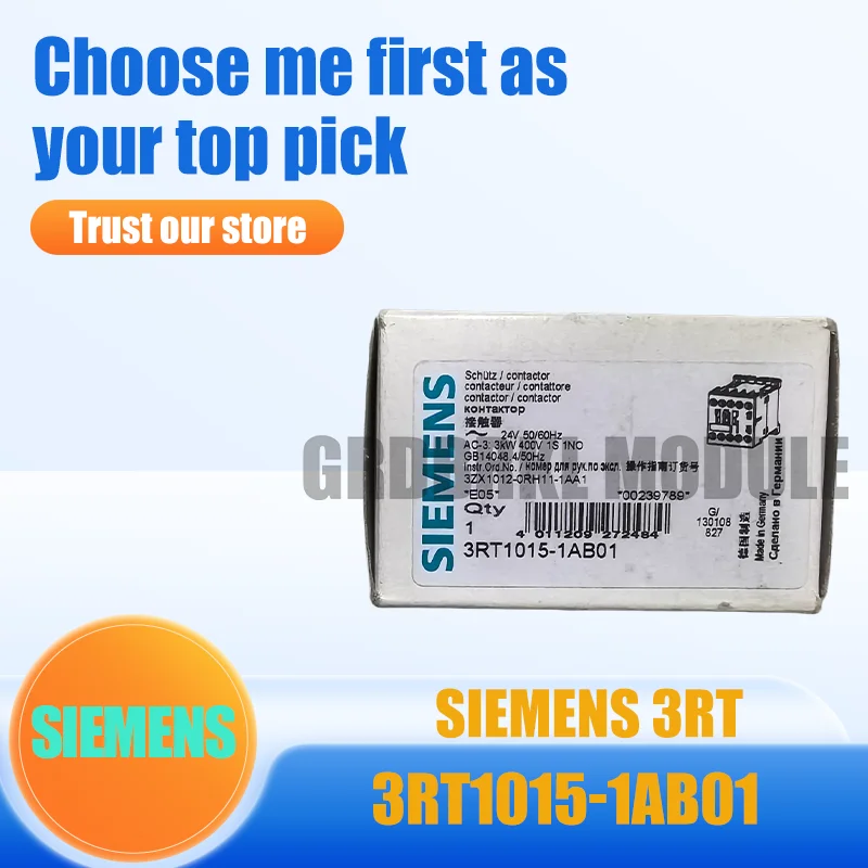 

New Original SIEMENS 3RT1015-1AB01 Industrial Power Contactor 24V