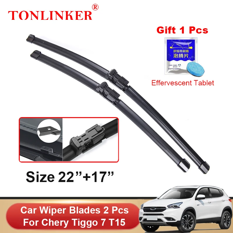 

TONLINKER Car Wiper Blades For Chery Tiggo 7 T15 2016 2017 2018 2019 Car Accessories Front Windscreen Wiper Blade Brushes Cutter