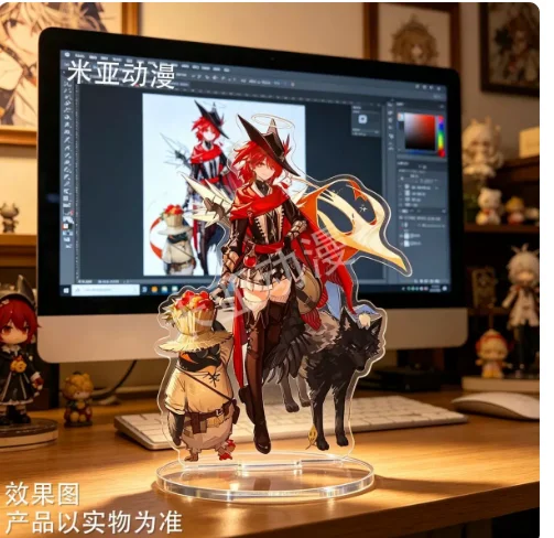 Japanese Anime Arknights Exusiai Acrylic Stand Figure Model Plate Cosplay Collection Desktop Decor Gifts XTRJ
