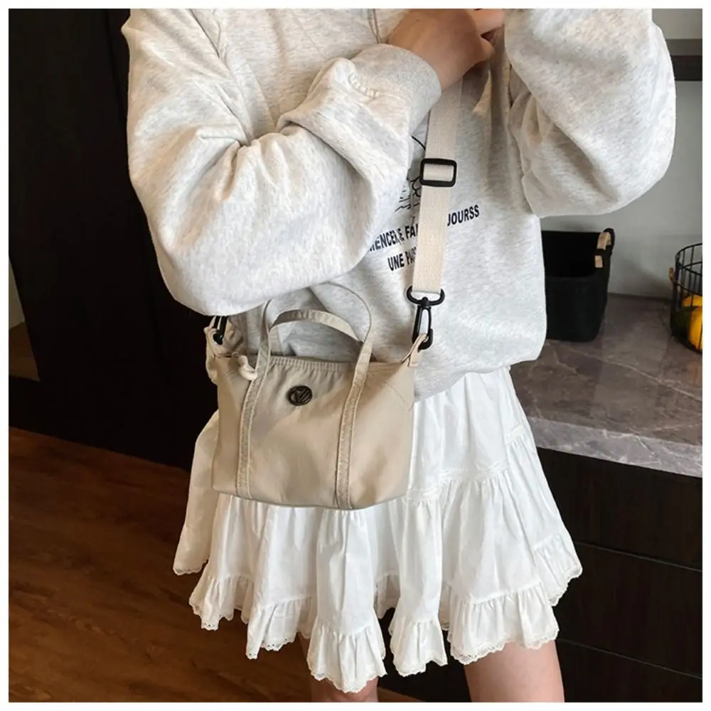 Fashion Korean Style Nylon Tote Bag Purse Handbag Oxford Cloth Shoulder Bag Simple All-match Crossbody Bag Women