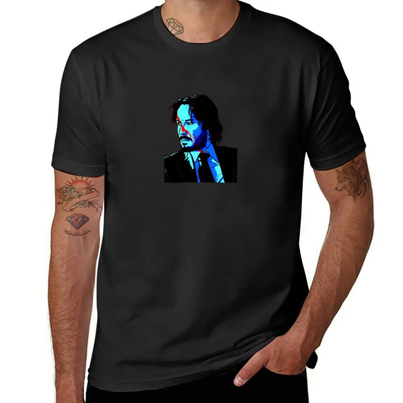 Camiseta de JOHN WICK para hombre, camiseta de manga corta con diseño personalizado, tops bonitos para fanáticos del deporte, ropa de verano