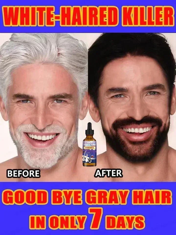 Natural Anti Gray Hair Serum - Repair White & Darkening Hair | Nourishing Hair Care Remedy