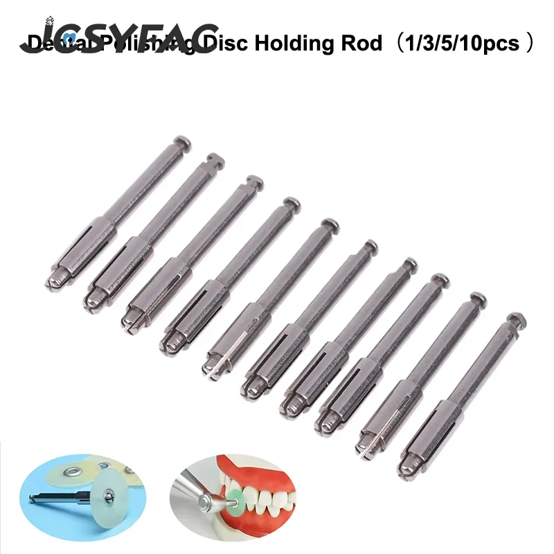 1/3/5/10pcs Dental Polishing Disc Holder Mandrel For Flexi Disc Stainless Steel Ra Shank Tool Fit Polishing Disk Dental Lab