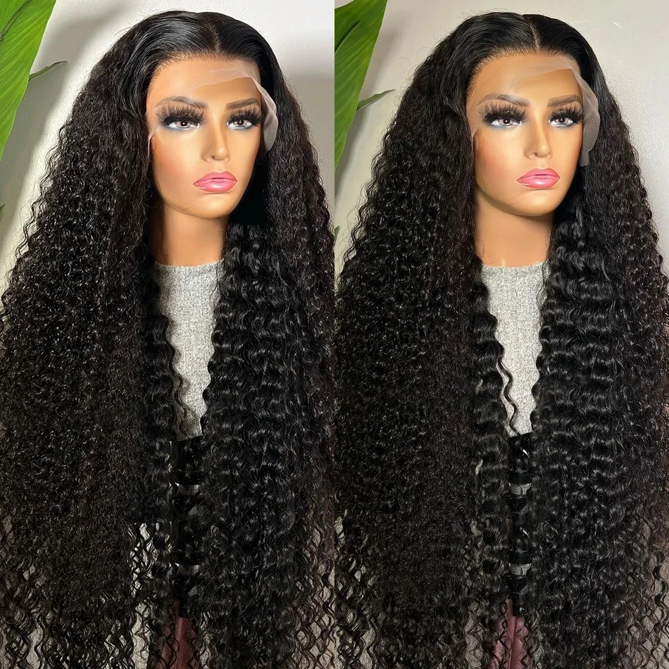 30 Inch Water Wave Curly Lace Frontal Wigs 13x6 HD Deep Wave Lace Frontal Wig 13x4 Lace Human Hair Wigs For Women On Sale