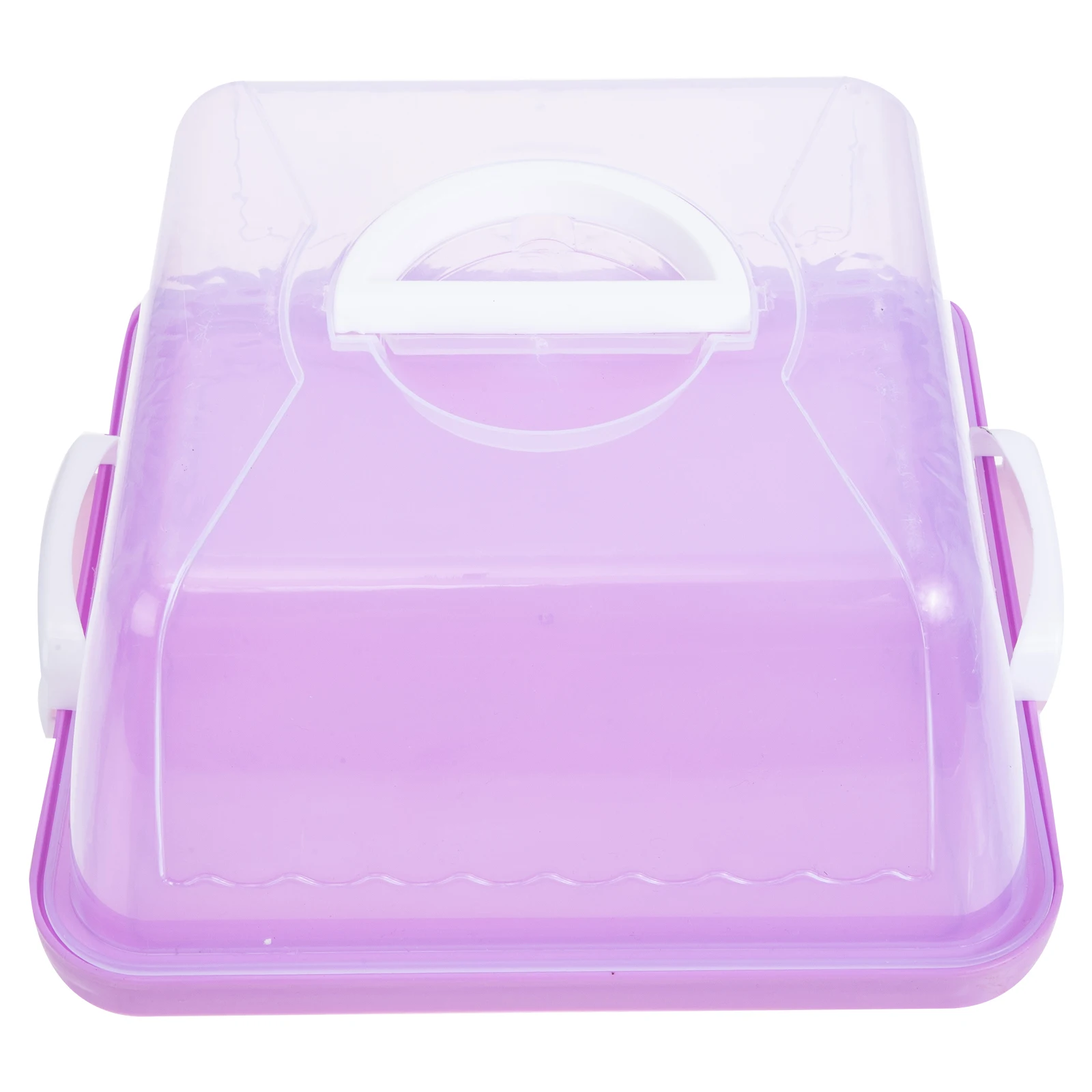

Hand-held Plastic Cake Box Boxes Holder with Lid Dessert Containers Carriers Storage Bread Airtight Handles