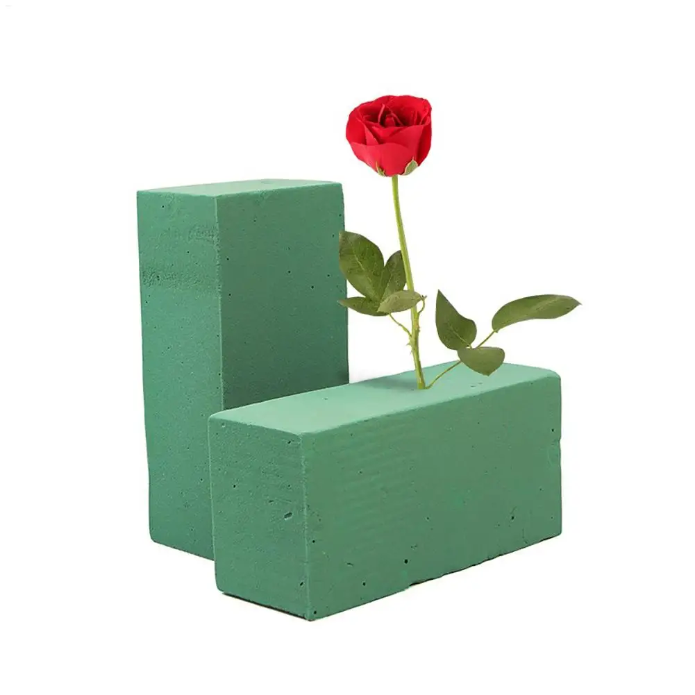 Green Flower Foam Highly Absorbent Cuttable Sponge Foam Flower Arrangements Foam Wet Foam block 23X11X7cm for Flowers Plant