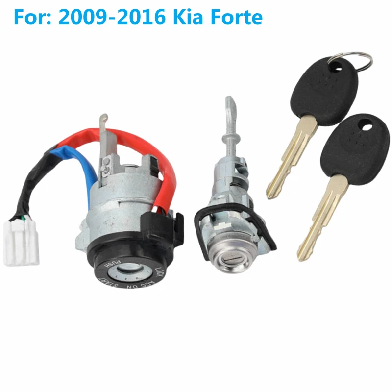 

OEM Полный комплект цилиндра автоматического дверного замка для Kia Forte 2009-2016 гг. с ключом 2 шт. Замок зажигания автомобиля Цилиндр замка левой двери