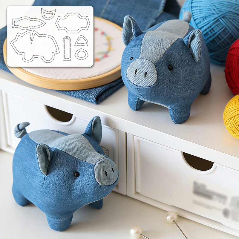 YOMDID 1pc Adorable Pig Sewing Quilting Soft Template DIY Pig Pattern PET Quilting Template, Pattern Transfer Tool view 4