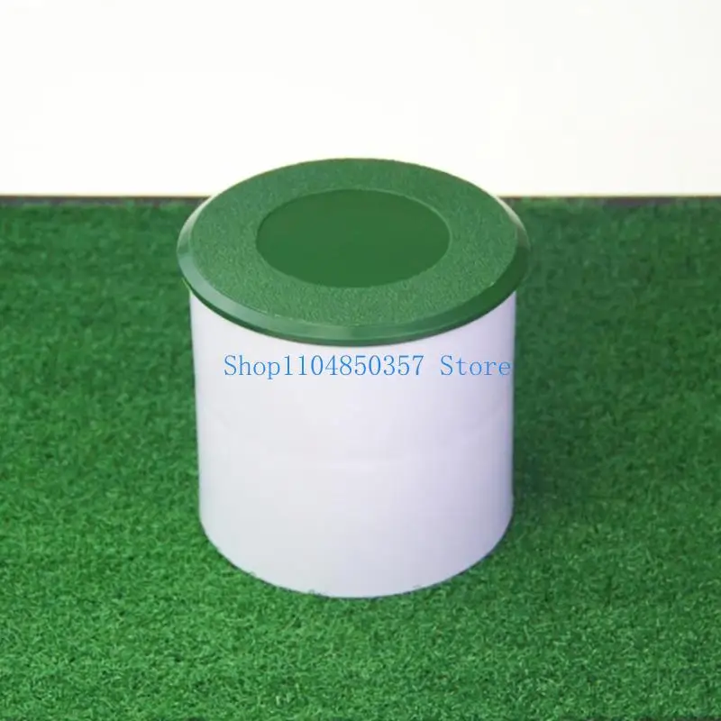 652F Golf Cup Cover Golf Hole Putting Green Cover Golf Practice Training Aids Green Hole Cup Cover for Indoor Garden Backyard