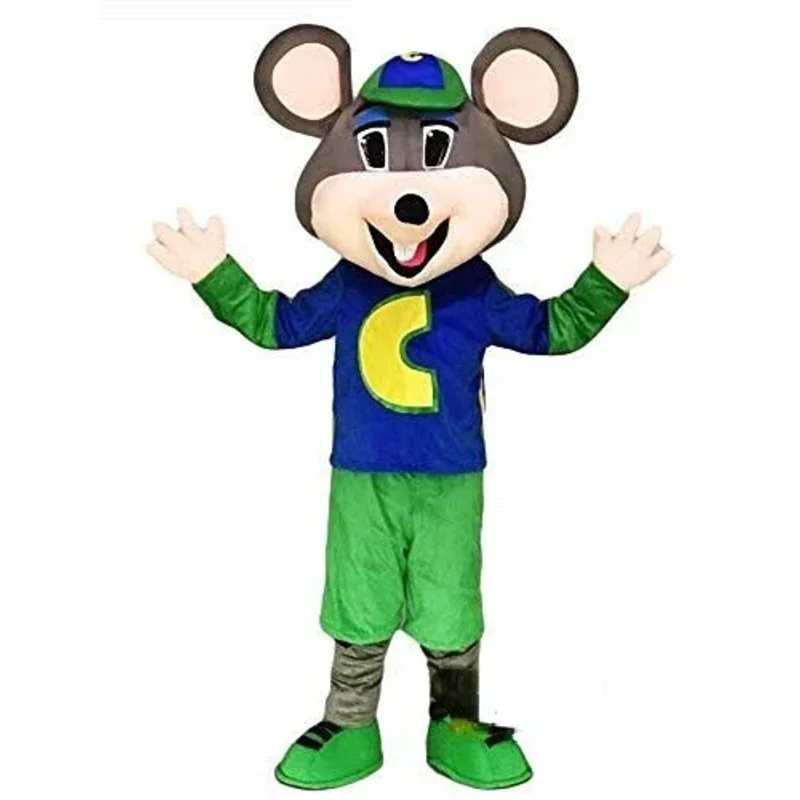 New adult foam Chuck E. Cheese mouse party cosplay costume Christmas fancy dress Halloween girl cosplay costume