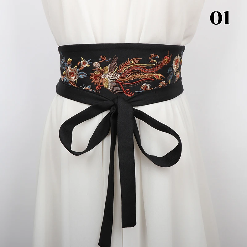 Japanese Style Kimono Belts Chinese Hanfu Vintage Belts Corset Waist Obi Dress Waistband Yukata Sash Tie Straps  Accessories