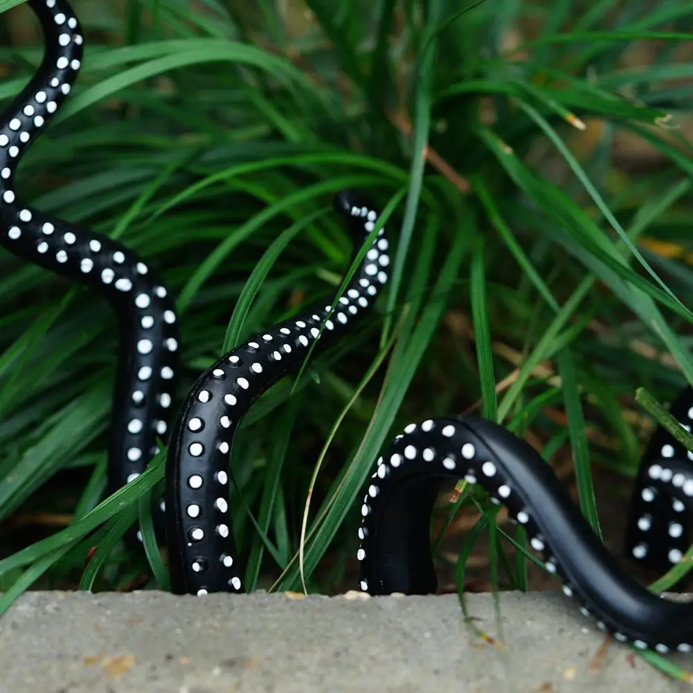 7PCS Seamonster Tentacles Octopus Tentacle Plant Stake Garden Stakes For Plant Decor Octopus Tentacle Stakes