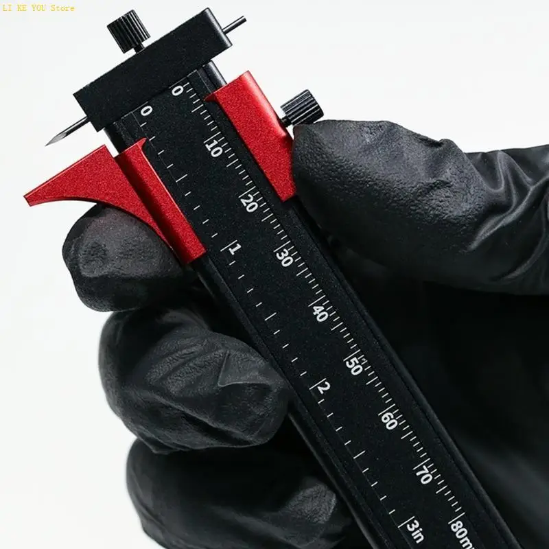 W3JE Professional Parallel Scribing Tool Parallel Line Scriber Isometric Line Engraver Parallel Line Carving Tool Adjustable