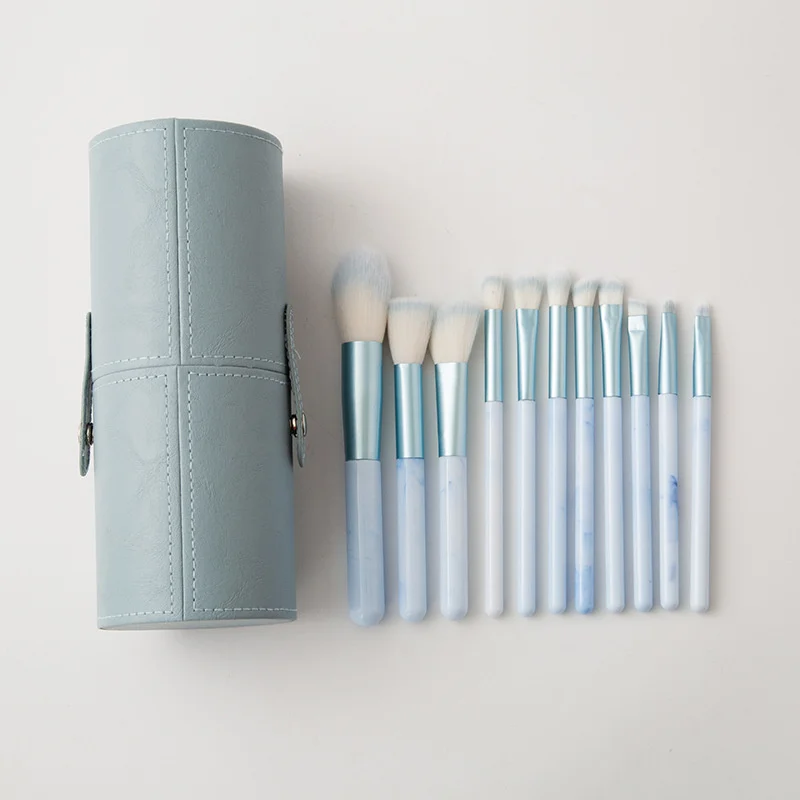 Neues 12-teiliges Qingkong-Make-up-Pinsel-Set, spezieller Puderpinsel für Senioren-Make-up-Künstler, Foundation-Make-up-Pinsel