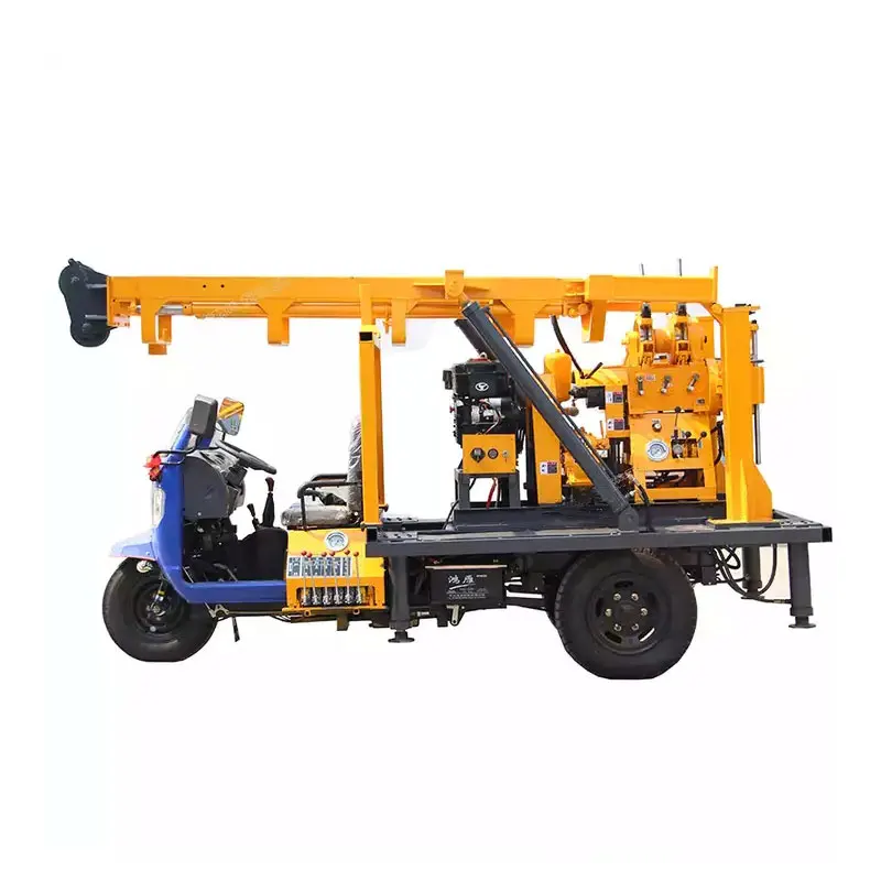 200M Full Hydraulic Deep Tricycle Type Car Drilling Rig Water Well / Core Drilling Rig Truck / Rotary Truck Mounted Drilling Rig