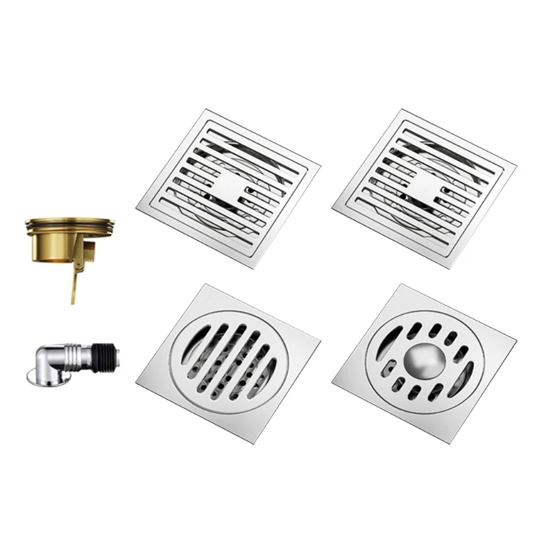 Filtros drenaje baño acero inoxidable resistentes y portátiles, eficaz receptor y residuos para uso diario en