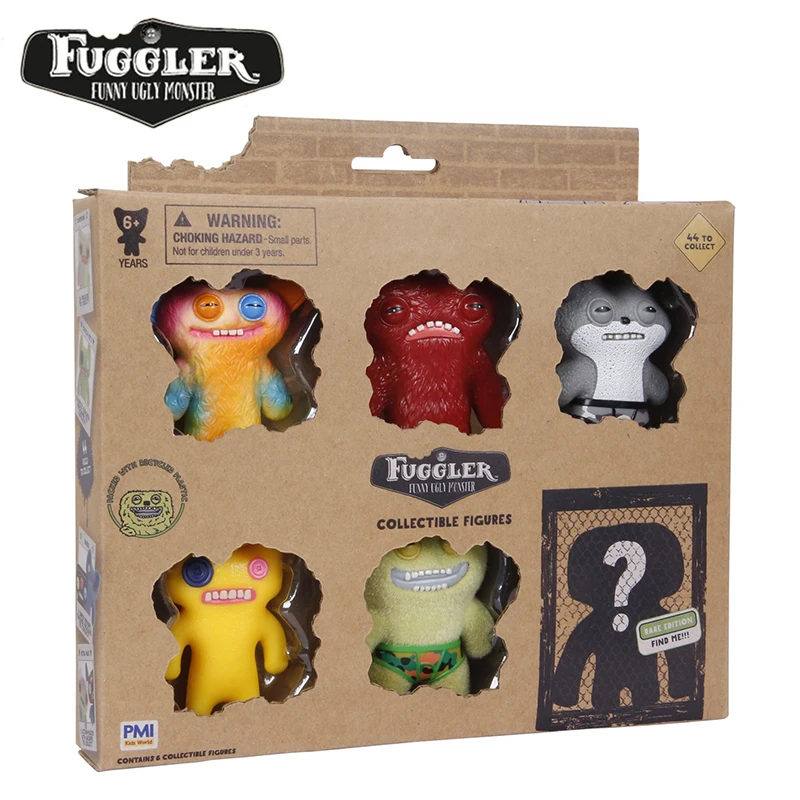 

Fuggler Blind Box 6pcs Teeth Monster Action Figure Flocking Doll Funny Ugly Cute Mystery Box Toys Trendy Children Christmas Gift