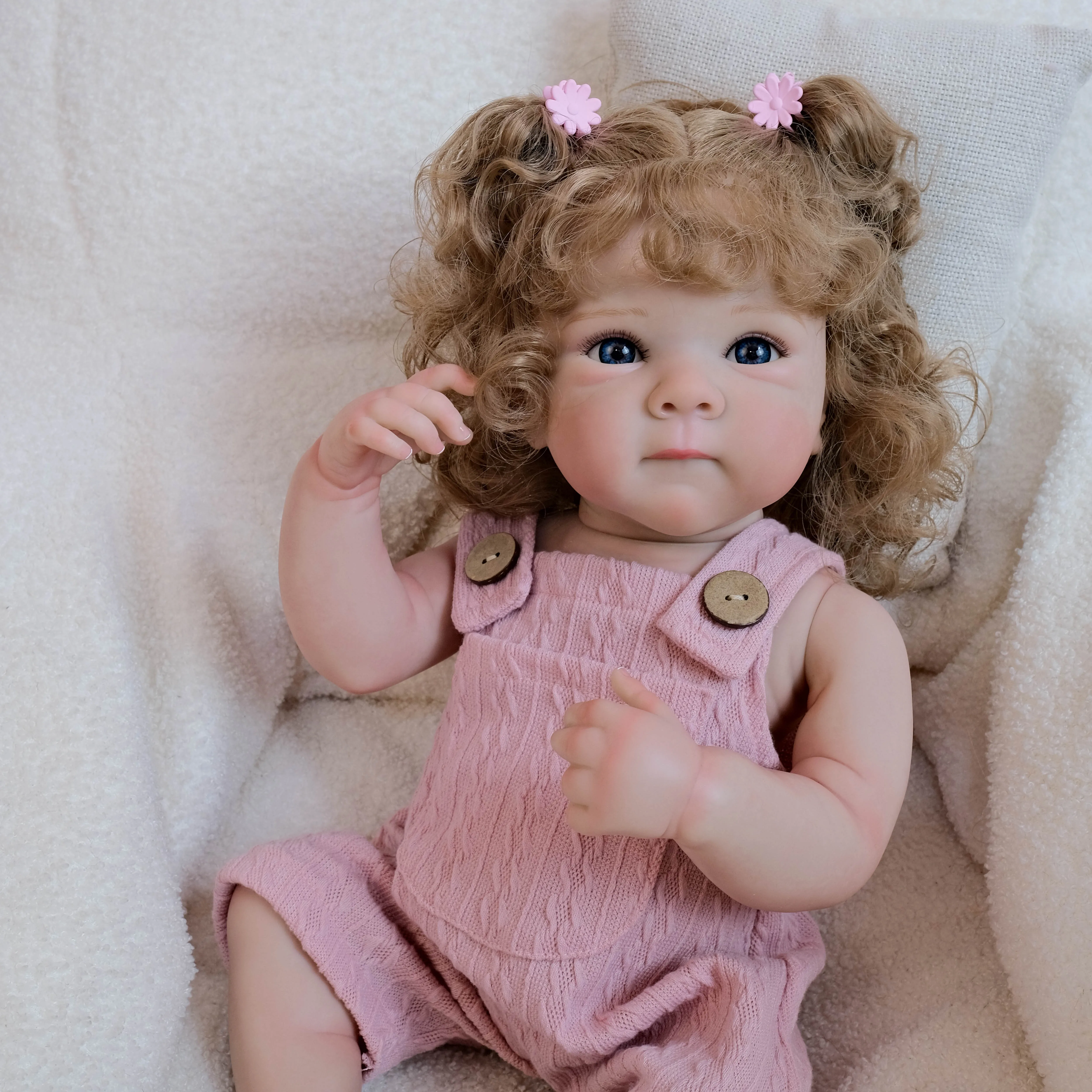 

NPK 19inch Full Body Bettie Reborn Baby Doll - Newborn Lifelike Soft Touch Cuddly 3D Skin Painted Hand Rooted Hair Collectible
