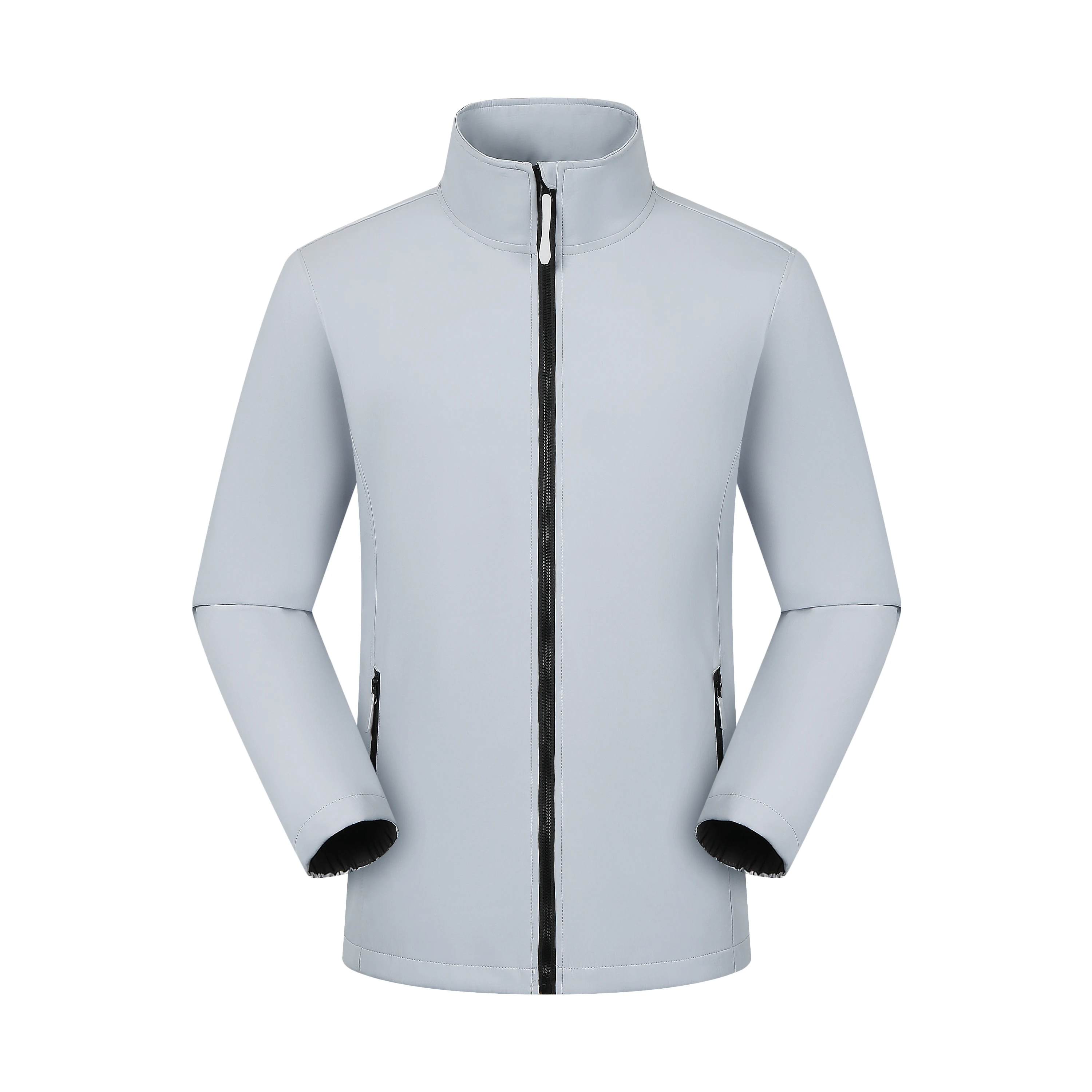 

Men's and Women's Outdoor Jacket Spring and Autumn Windproof Long-sleeved Stand-up Collar Zipper Coat Trendy Brand Top