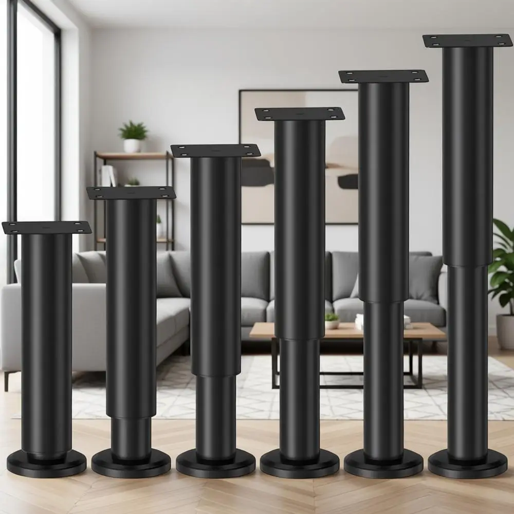 

Регулируемые металлические опорные ножки для кроватей, диванов, шкафов и комодов, 7.08-12.2 дюйма