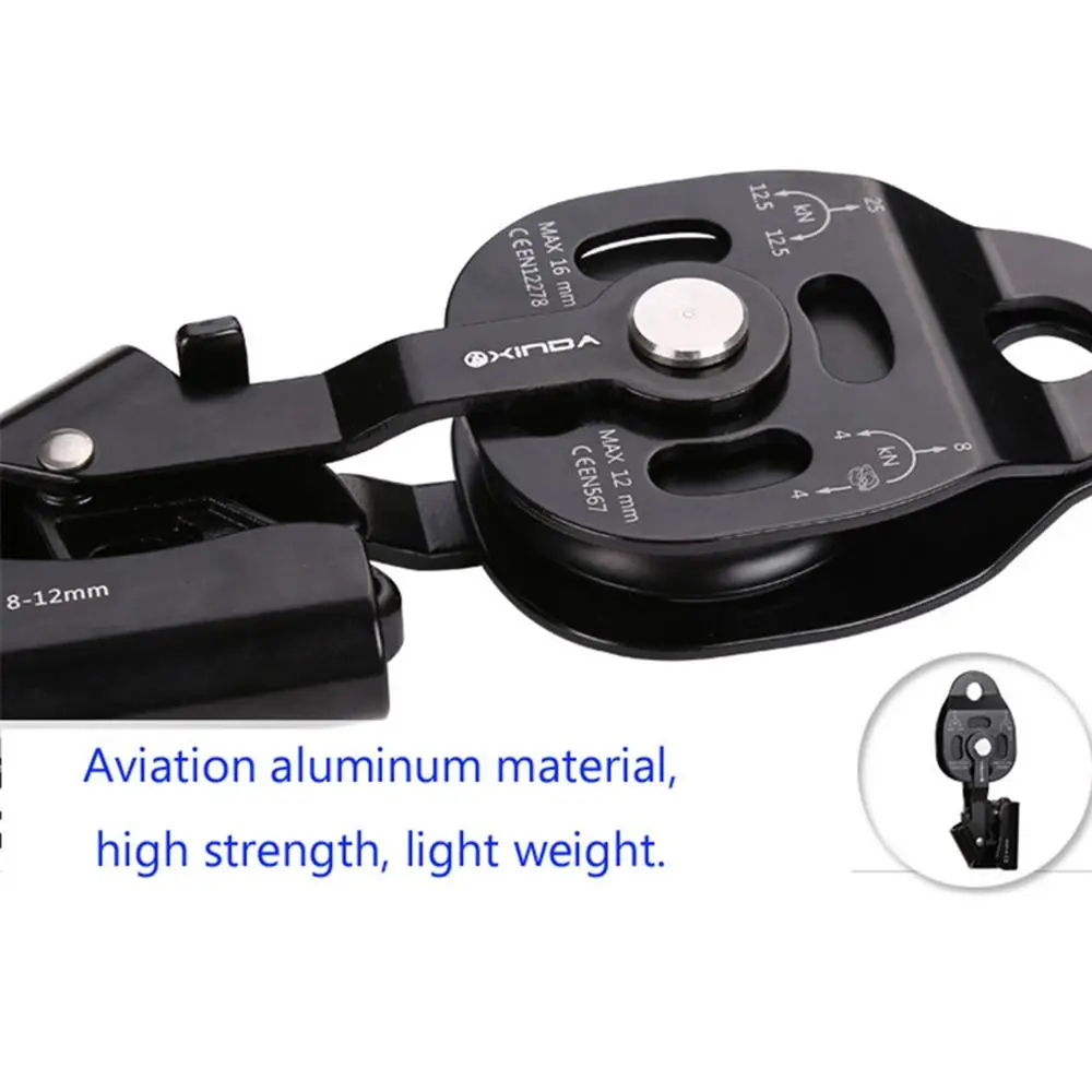 Heavy Duty Lift Weight Pulley Device Effortless Strong Bearing Capacity High Altitude Heavy Transport Tool Professional