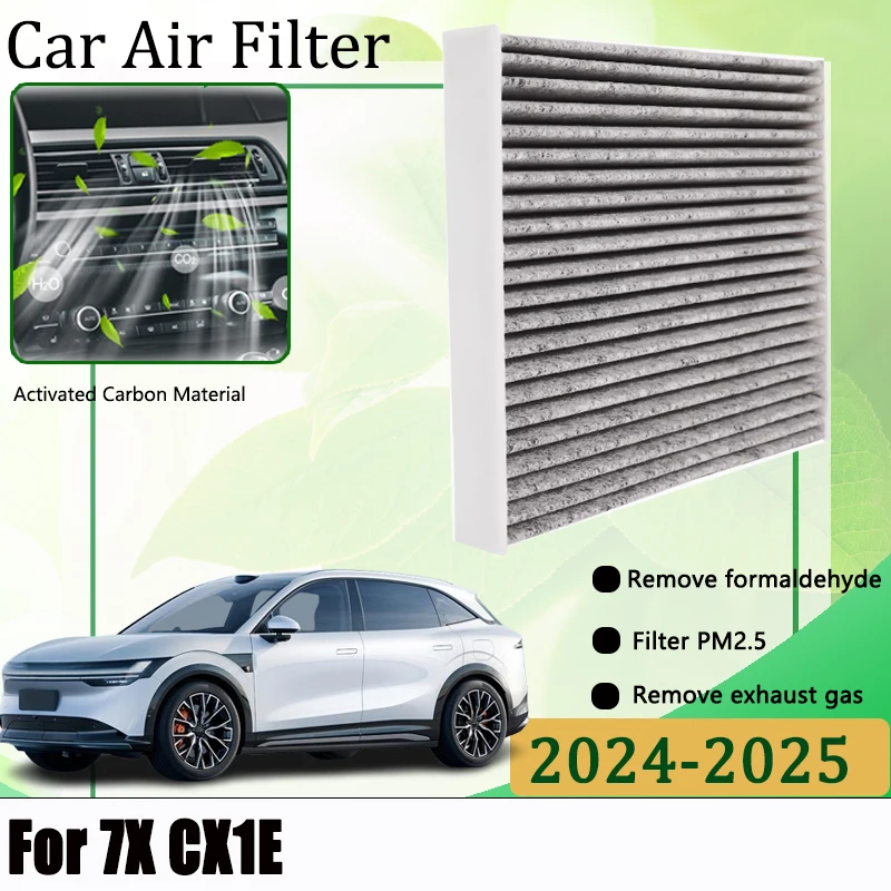 Car Air Conditioning Filter For Zeekr 7X CX1E 2024 2025 Automobiles Filters Activated Carbon Purification Indoor Air Accessories