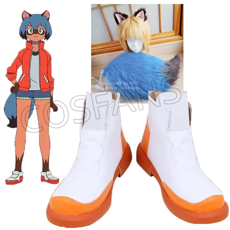 Novo animal kagemori michiru bna cosplay traje peruca luvas de cauda esporte cosplay sapatos botas bna adereços de halloween