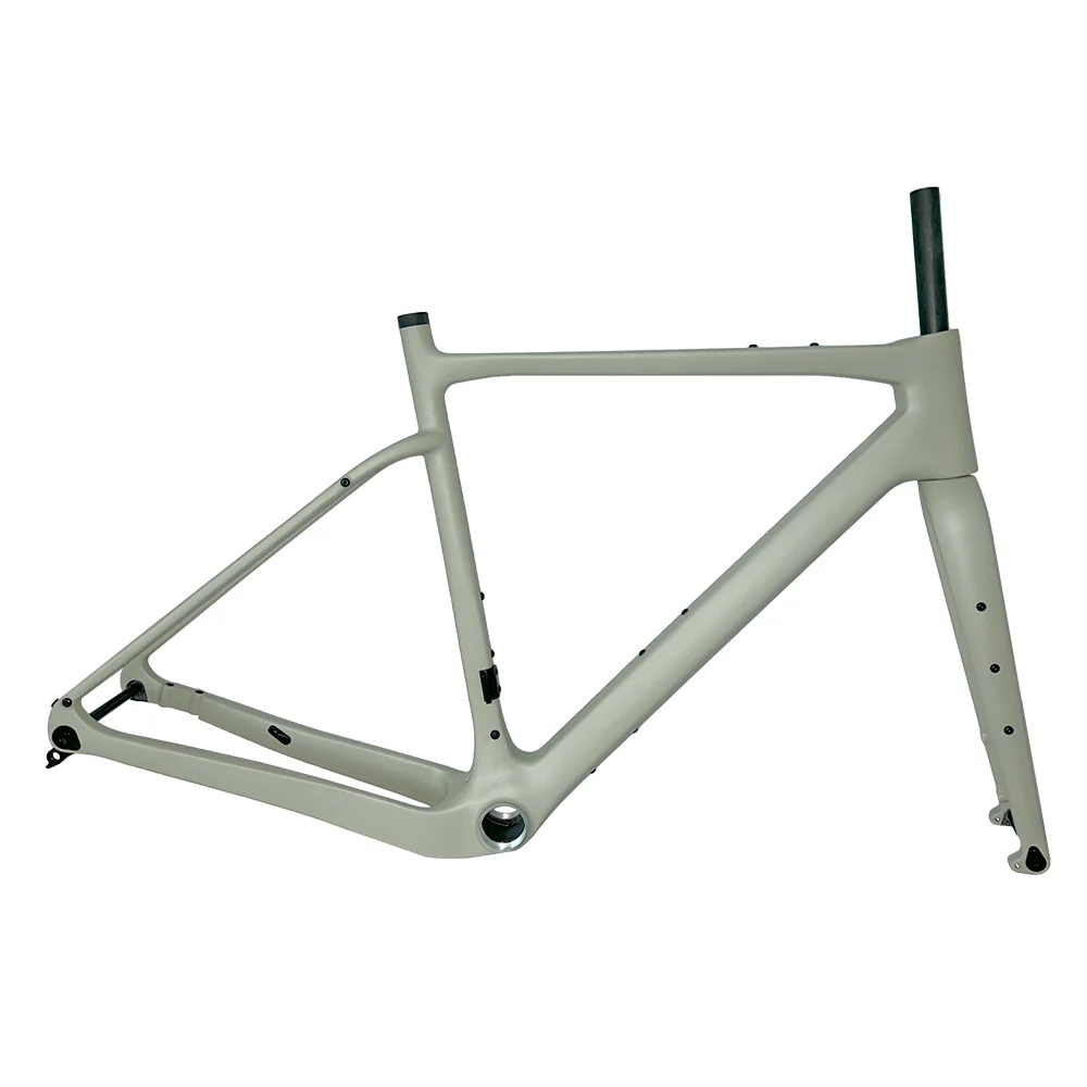 

GALANOR Carbon Gravel Frame 700C*45C Threaded Bottom Bracket T47 Flat Disc Brake Gravel Bicycle Frameset Cyclocross Bike