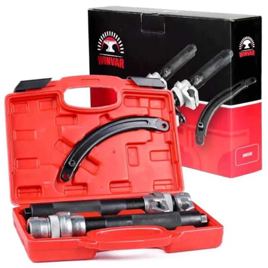 

Heavy Duty Coil Spring Compressor Tool Ultra Rugged Macpherson Strut Remover Installer Tool with Safety Jaws and Holder for Sus