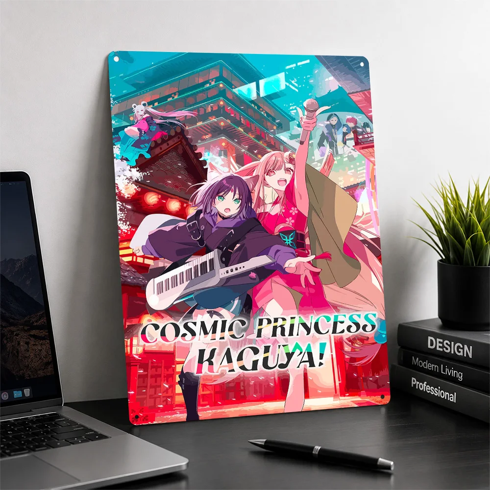 Cosmic Princess Kaguya Anime Metal Poster Perfect Gift for Fans Lovers Personalized Wall Art Metal Sign for Home Decorations