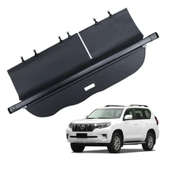 For TOYOTA PRADO FJ150 LC150 2010-2022 Cargo Cover Trunk Retractable Parcel Rack Waterproof Shield Privacy Cargo Cover Auto