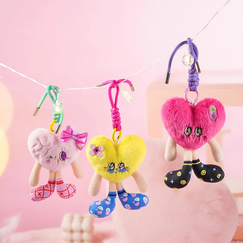 

Оригинальный лицензионный плюшевый брелок-подвеска в виде медового горшочка с сердечком, мультяшный брелок для рюкзака, подарок для пары, для девушки