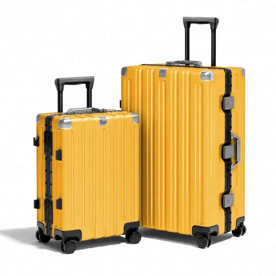 Zipperless Frame Hard Shell Luggage,PC+ABS Suitcase,2‑Piece Set Option,20'(Carry‑On),24',28'(Checked),TSA Approved,360° Spinner