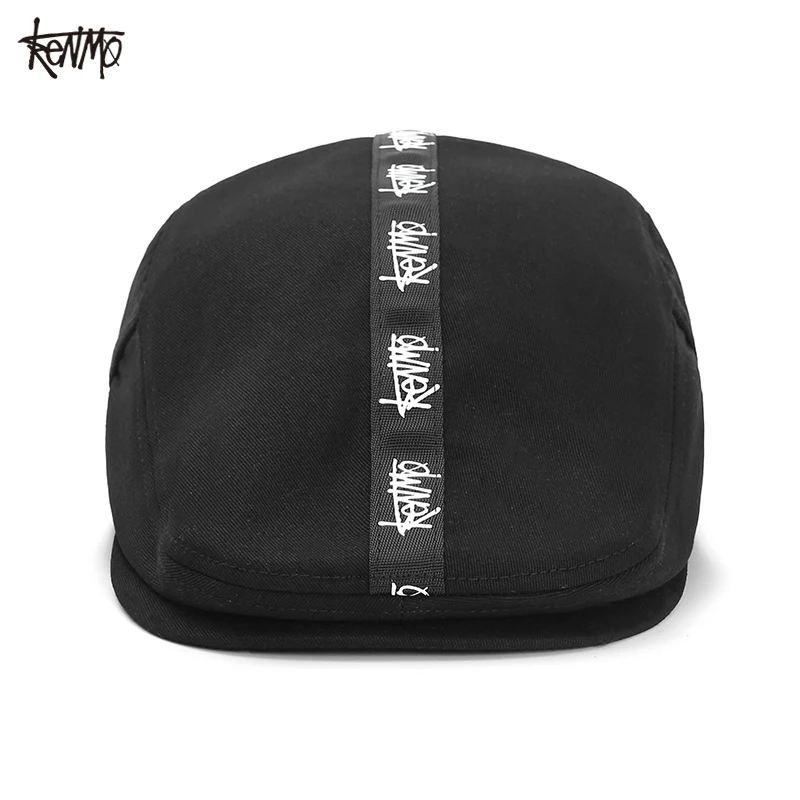 KENMO New Fleece Lined Winter Hat for Outdoor Skiing Hiking Casual Solid Color Artistic Beret Cap Simple Design Streetwear