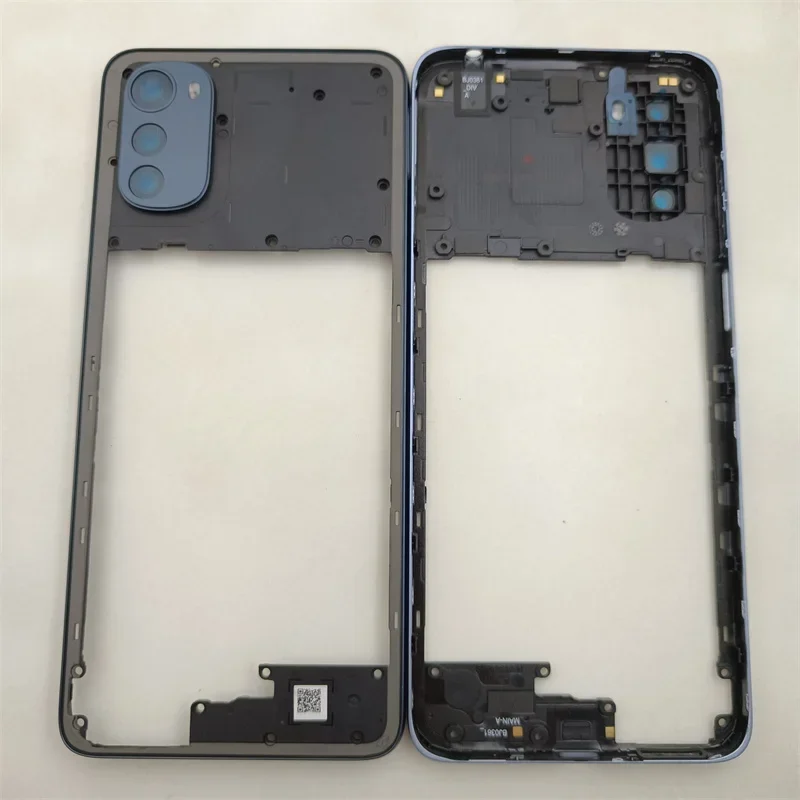Phone Middle Frame+Camera Frame Lens+Side Button Housing Bezel Repair Parts for Motorola Moto E22 E32 image 2