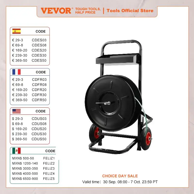 VEVOR Banding Strapping Cart with 8