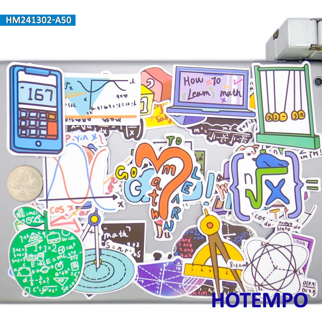 مجموعة ملصقات صيغة الرياضيات، جرافيتي رسمية للعلوم الرجعية، لأجهزة الكمبيوتر المحمول وسجل القصاصات وهاتف السيارة، حزمة ملصقات ممتعة، 20/30/50 قطعة #5
