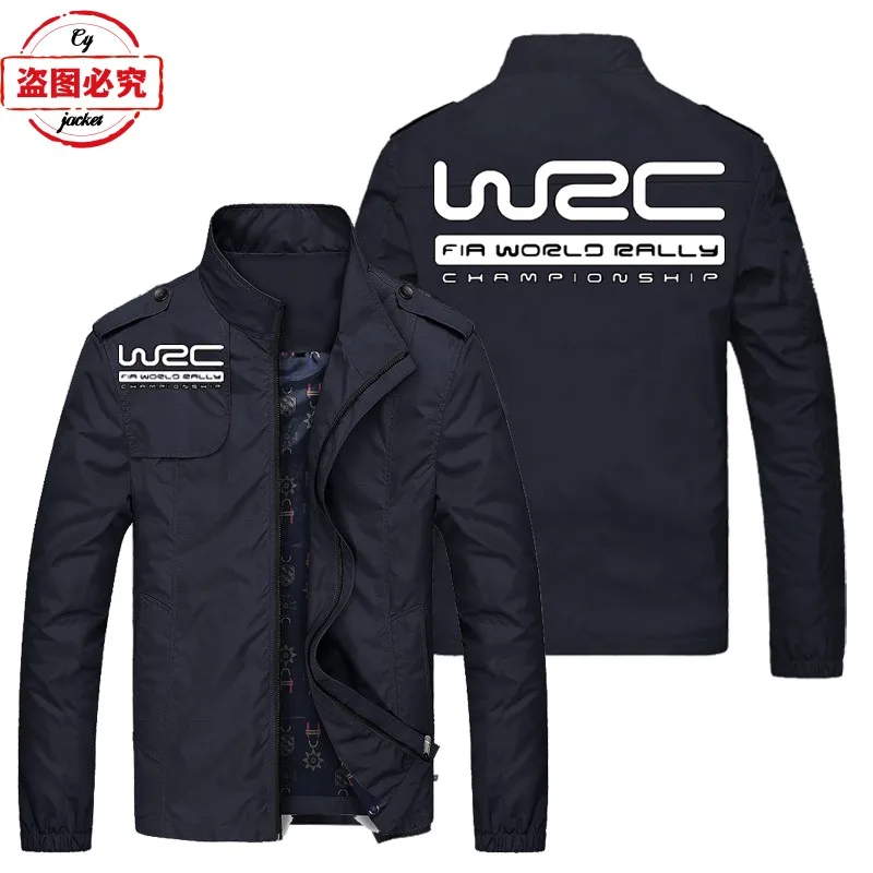 World Championship WRC Rally Logo WRC Printed LOGO Jacket Loose Long Sleeve Top Tooling Men's Jacket