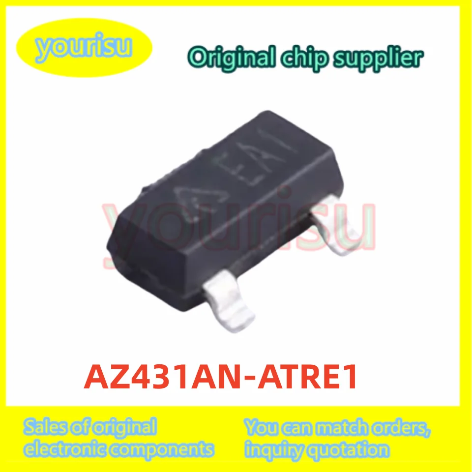 20-100Pcs/Lot Original Genuine AZ431AN-ATRE1 AZ431AN-A Screen Print1 SOT23 Adjustable Precision Regulator Transistor