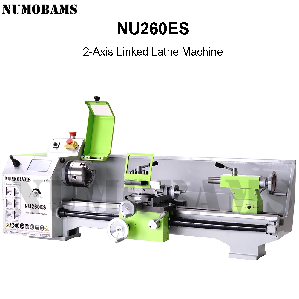 Hot Sale NU260ES 1500W Brushless Motor Metal Lathe 2-Axis Linked 260mm Swing