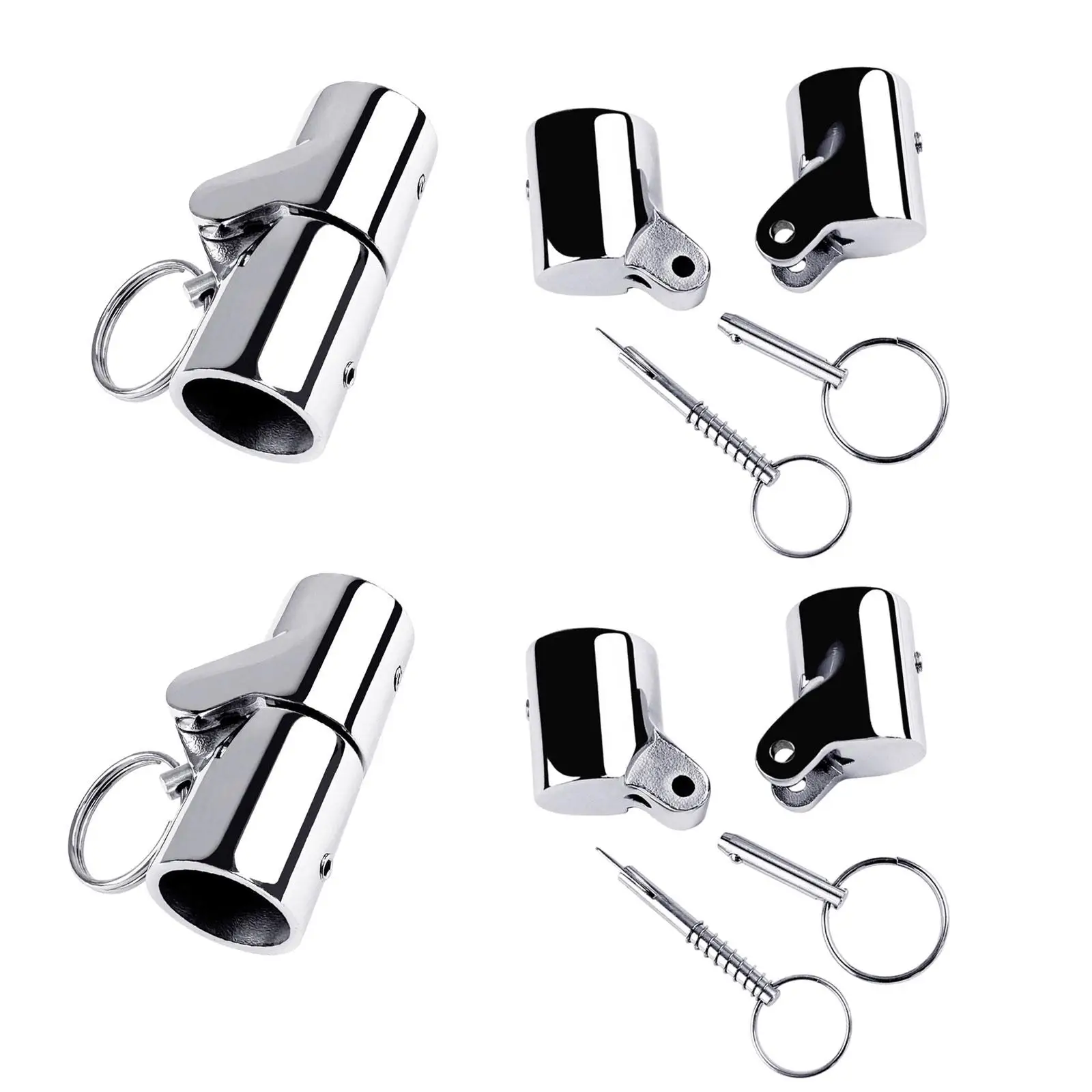 Boat Handrail Fitting Handrail Fitting Connector Bimini Tops Stainless Steel Boat Deck Hinge Mount for Yacht Marine Boat