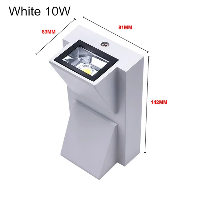 IP65 Wasserdichte 5W 10W Indoor Outdoor Led Wand Lampe moderne Aluminium Oberfläche Montiert Cube Led Garten Veranda Licht AC110V-/220V