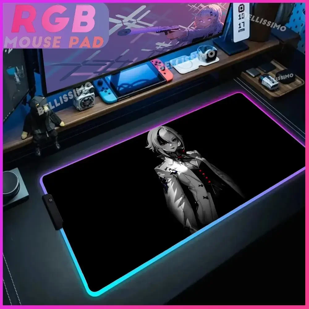 

Hot Genshin Arlecchino Mouse Pad RGB Gaming pc gaming Mouse Pad Mousepad Large Cool Mause Pad Keyboard Desk Game Rubber No-slip