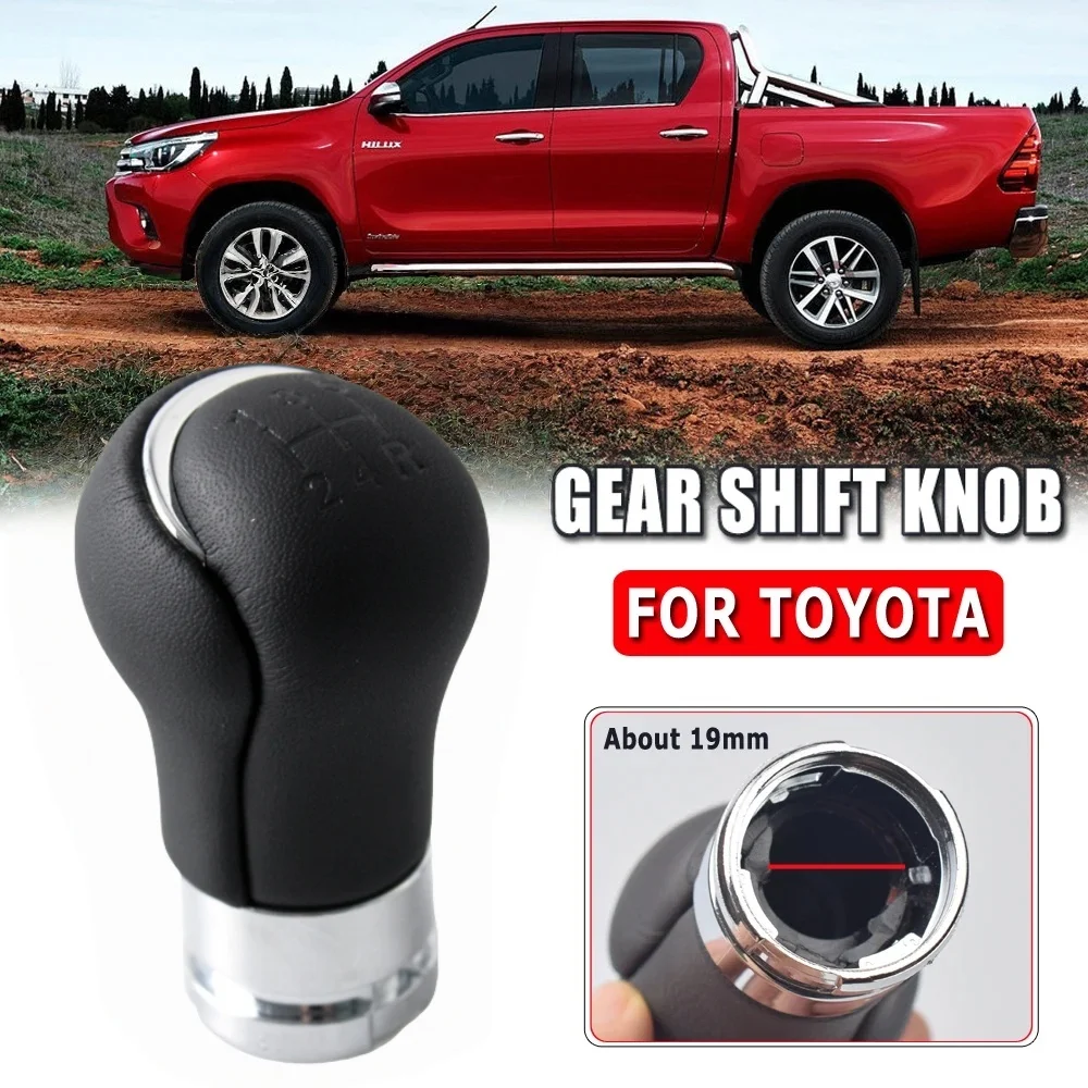 6 Speed For Toyota Hilux Revo 2015-2020 Gear Shift Knob Manual Lever Shift Change Knob Car Accessories