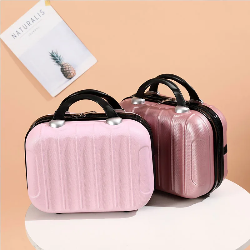 14 inch Makeup Box Suitcase Small Box Trendy Women\'s Handbag Travel Essentials Fashionable Wedding Box Storage Box