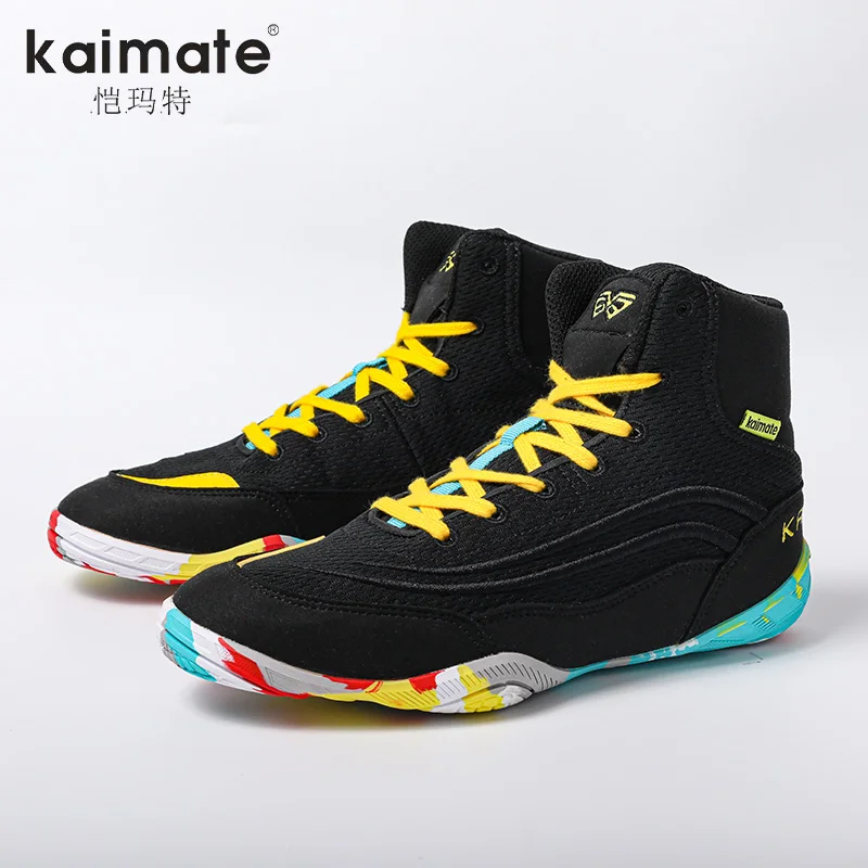 Kids Wrestling Shoes High Top Outdoor Boys Girls Flighting Training Sneakers Professional Boxing Shoes