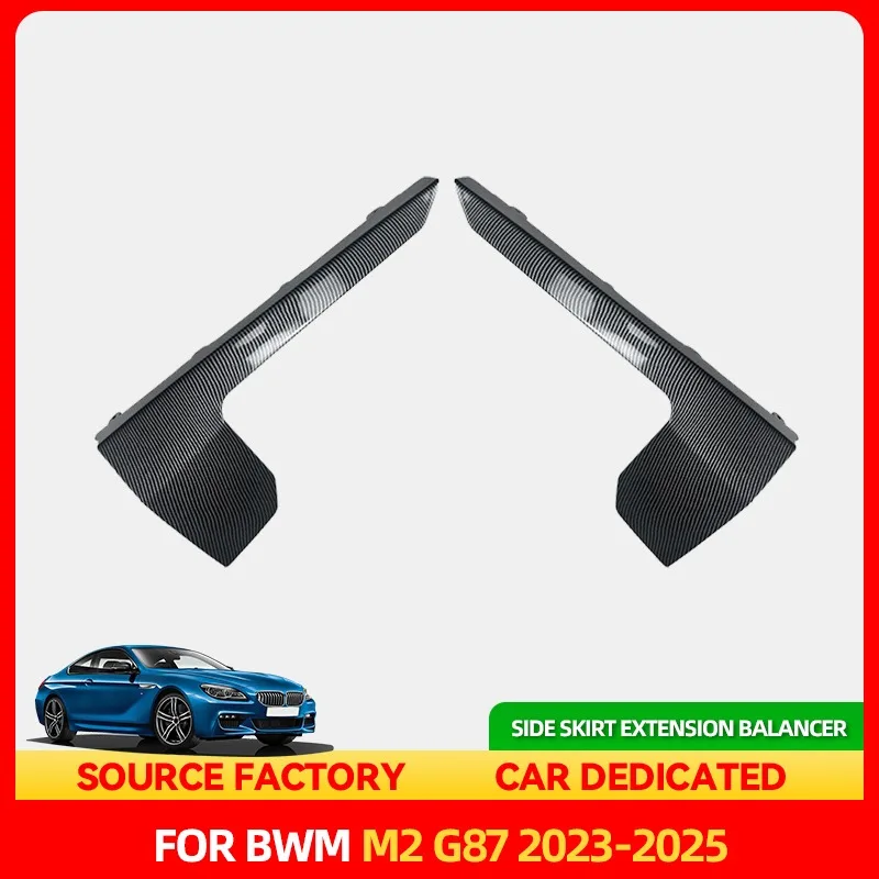 

Front Skirt Hot Car Side Skirts Extension Rocker Splitters Diffuser Winglet Wings For BMW M2 G87 2023 2024 2025 ABS Glossy