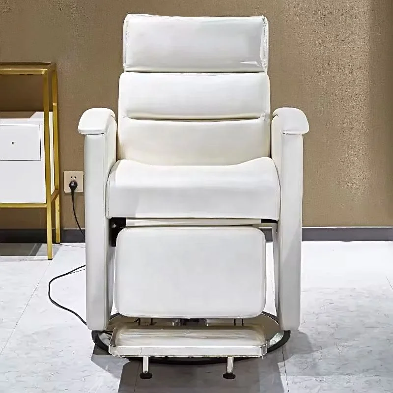 New Inverted Back Single Motor Electric Barber Chair with Customizable Color and Size for Barber Shops